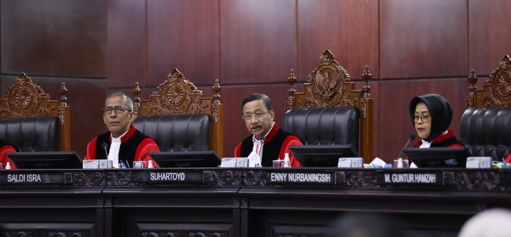 Majelis hakim dalam sidang putusan MK, 6 Oktober 2026.